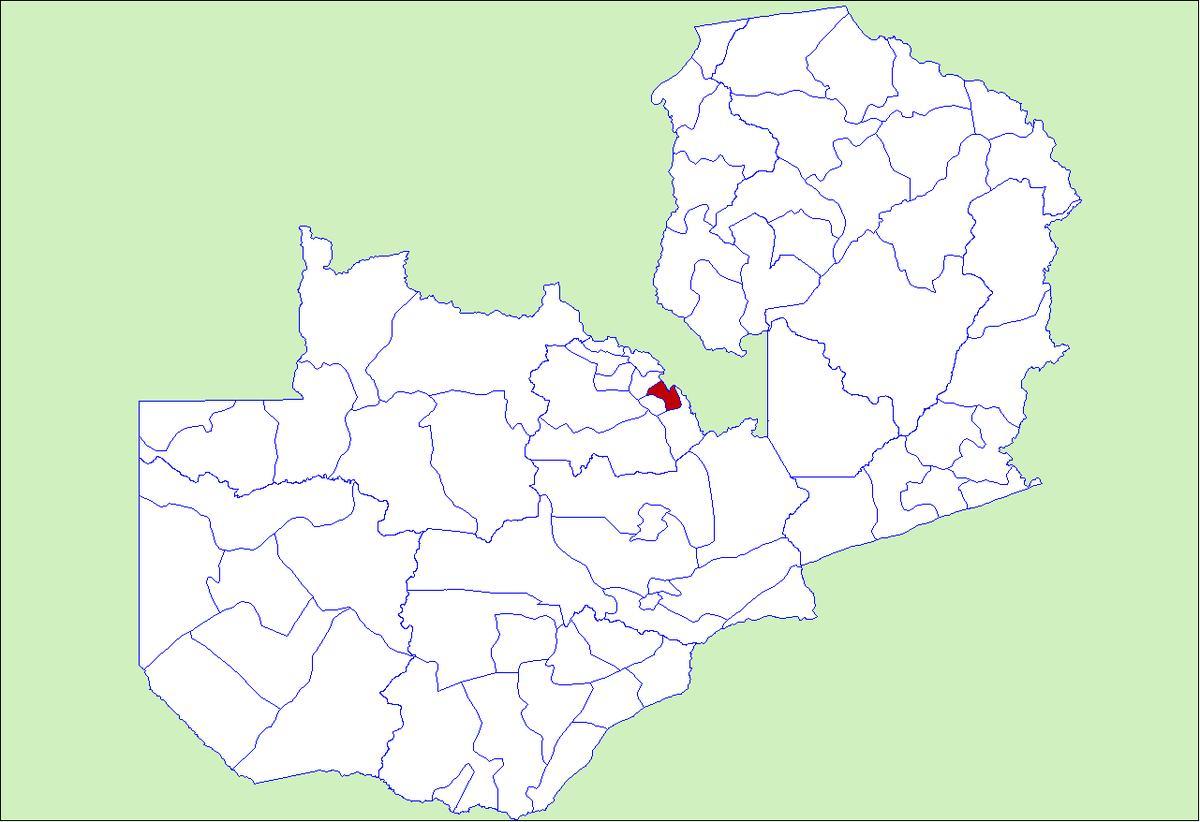 Ndele Zambiya haritası 