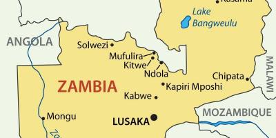 Kitwe Zambia haritası 