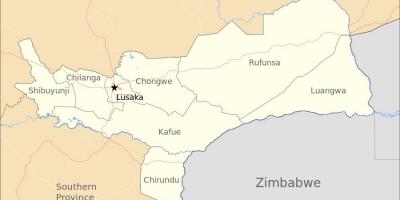 Lusaka Zambiya haritası 